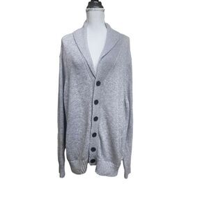 Grandpa’s grey chunky   cotton  sweater